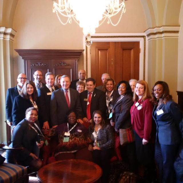 January 31, 2017 – Senator Durbin met with the Illinois Association of School Boards and Illinois private college presidents