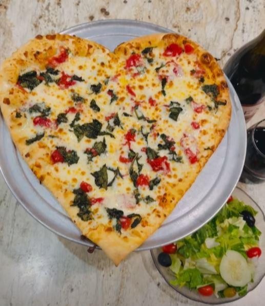 Heart-Shaped Pizza at Joe's Pizza
