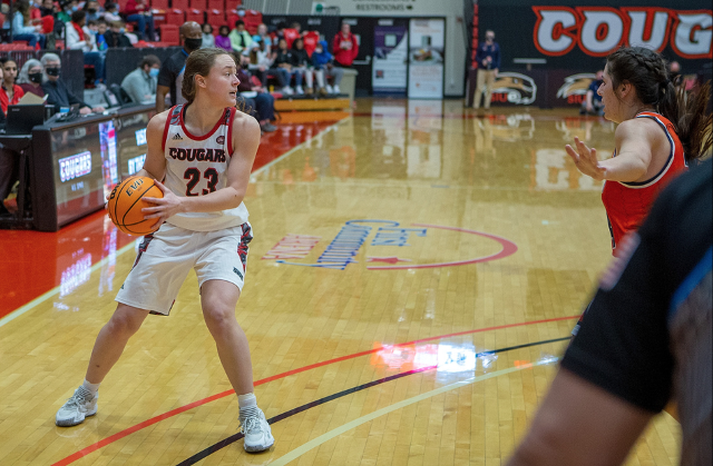 CM grad Allie Troeckler in action against UT Martin. (All photos by Scott Kane)