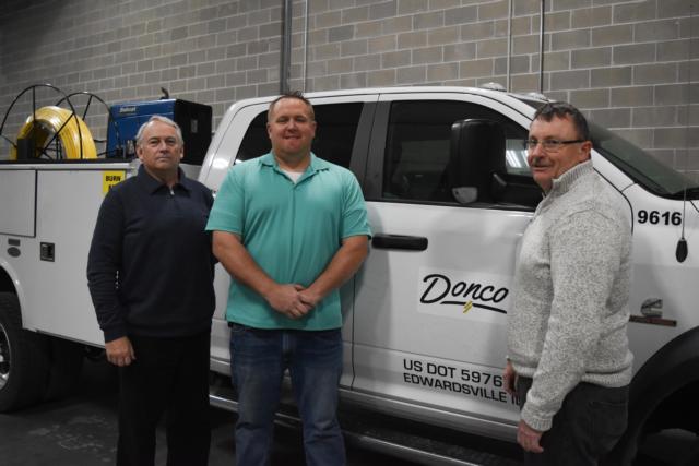 Left to right order: Donco, LLC’s Launches New Gas Construction Services Division Names (left to right order): Ed Scott, Superintendent Gas Operations Manager; Ty Taake, Gas General Foreman; Mark Holdener, Gas Operations Manager (not pictured, Danny Tyler, Gas Foreman)