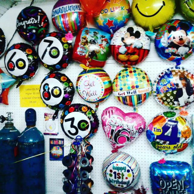 A taste of the various balloons the store offers