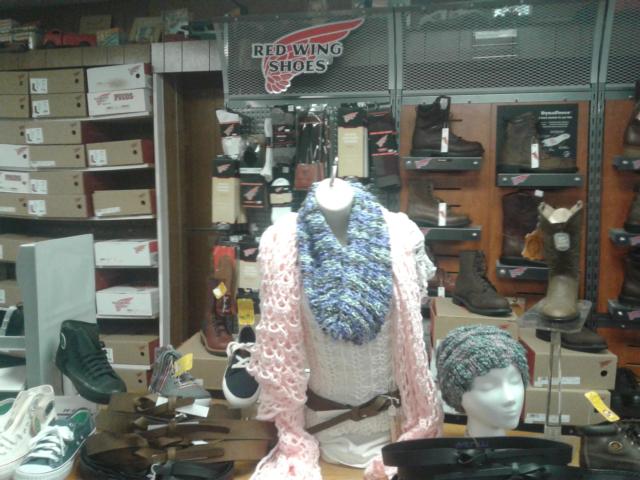 An example of Rosa Linn's creations on sale at Linn's Shoe Store