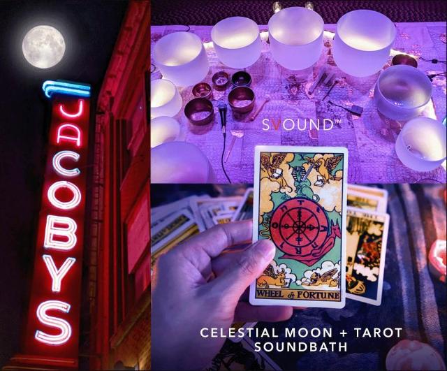 Join SVOUND at Jacoby Arts Center for a Celestial Moon + Tarot Soundbath.