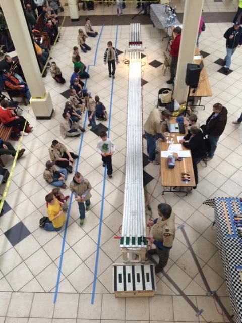 A previous Pinewood Derby.
