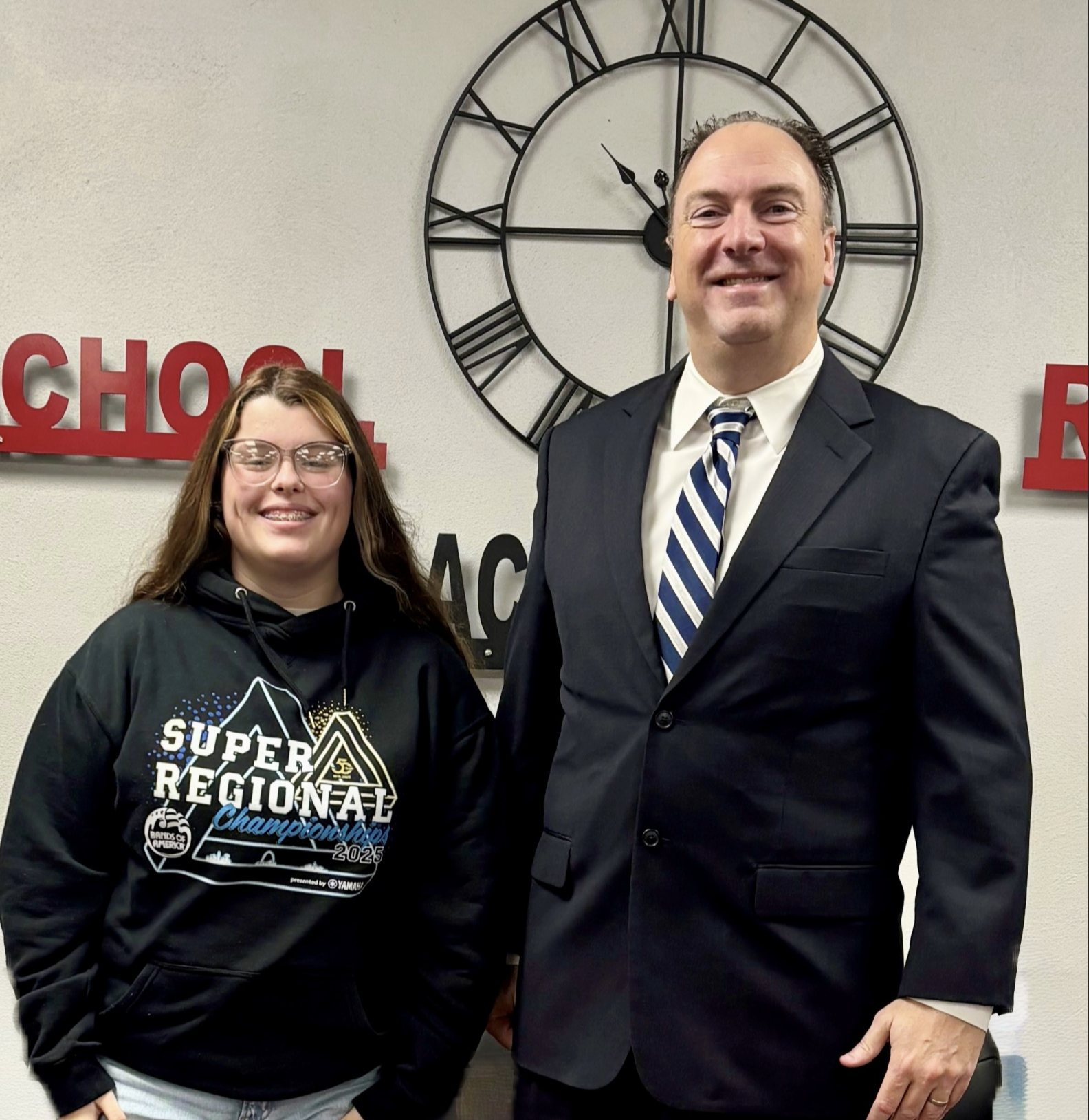 Junior Jayce DeGerlia and Art Fahrner.