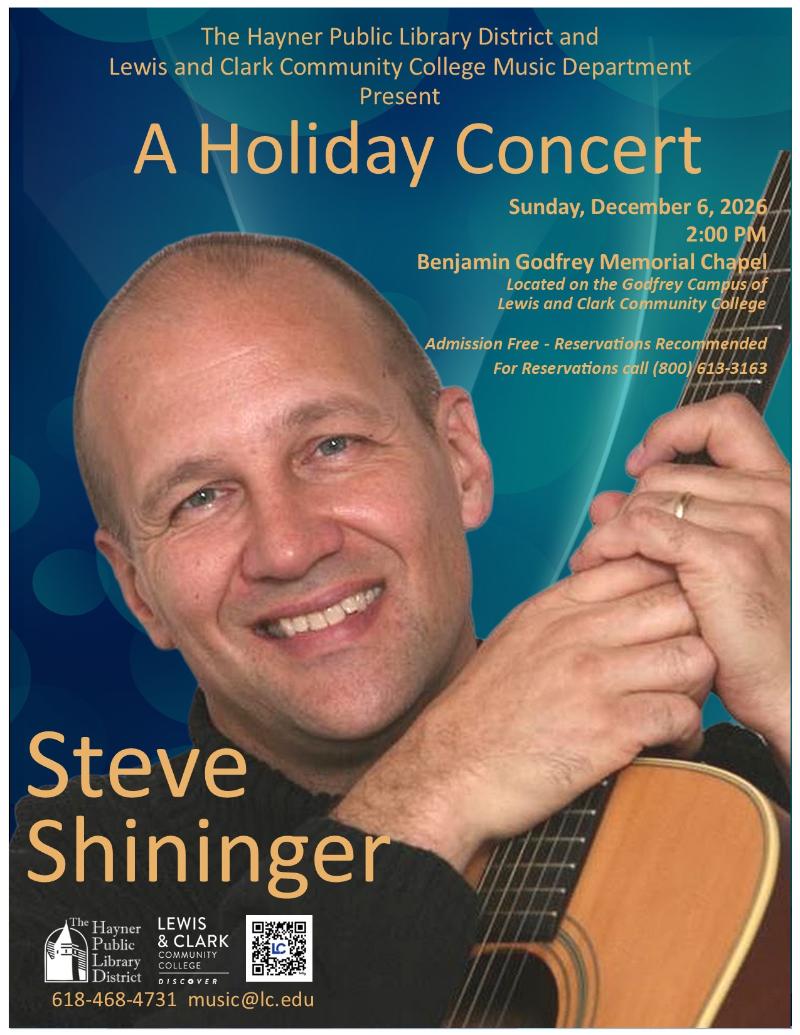 A Holiday Concert with Steve Shininger event flyer