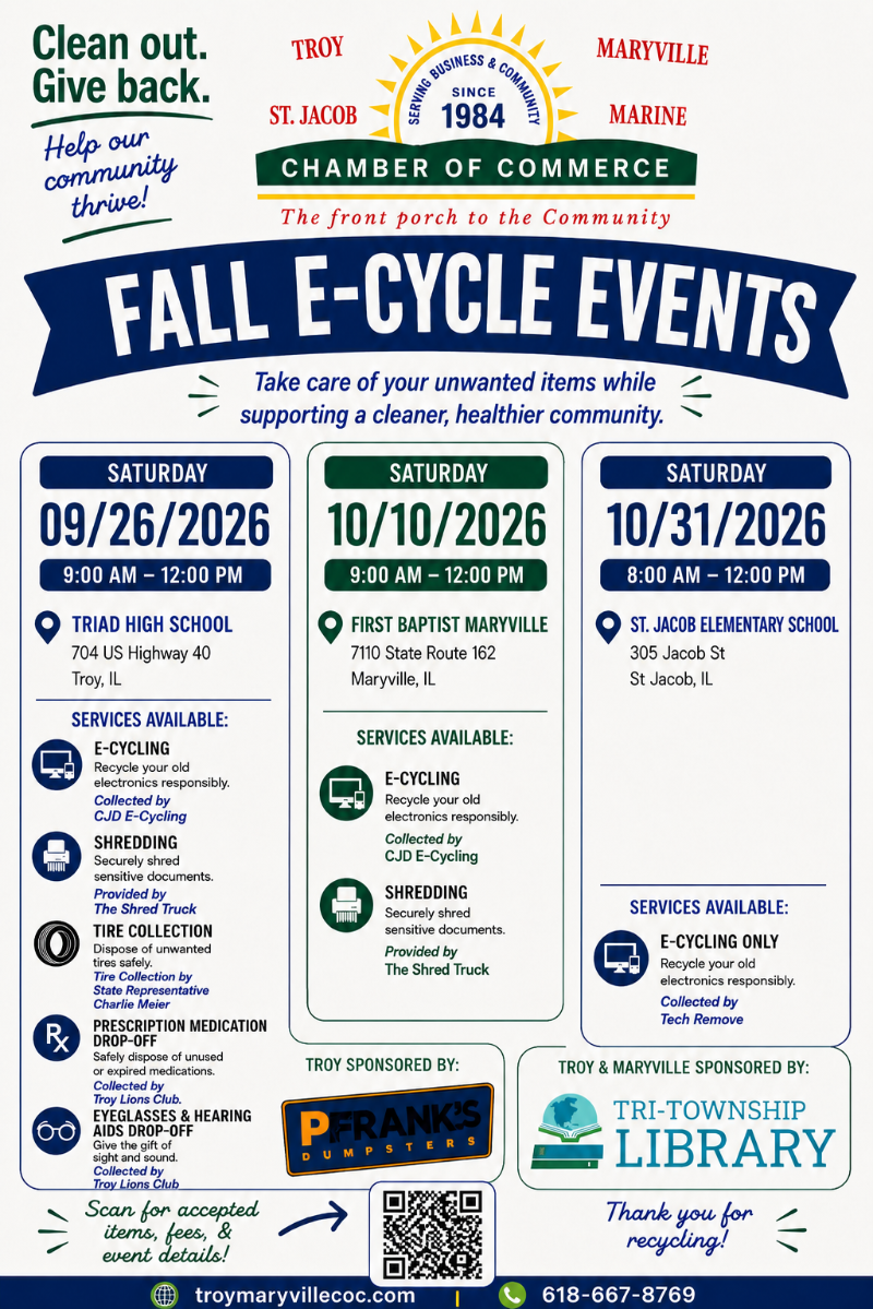 Fall E-Cycle Events event flyer