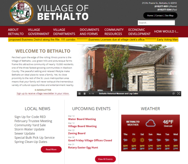 Mayor Winslow is excited about new website and plans for The