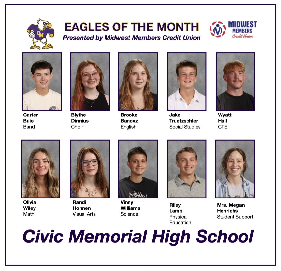 February 2026 Eagles of the Month