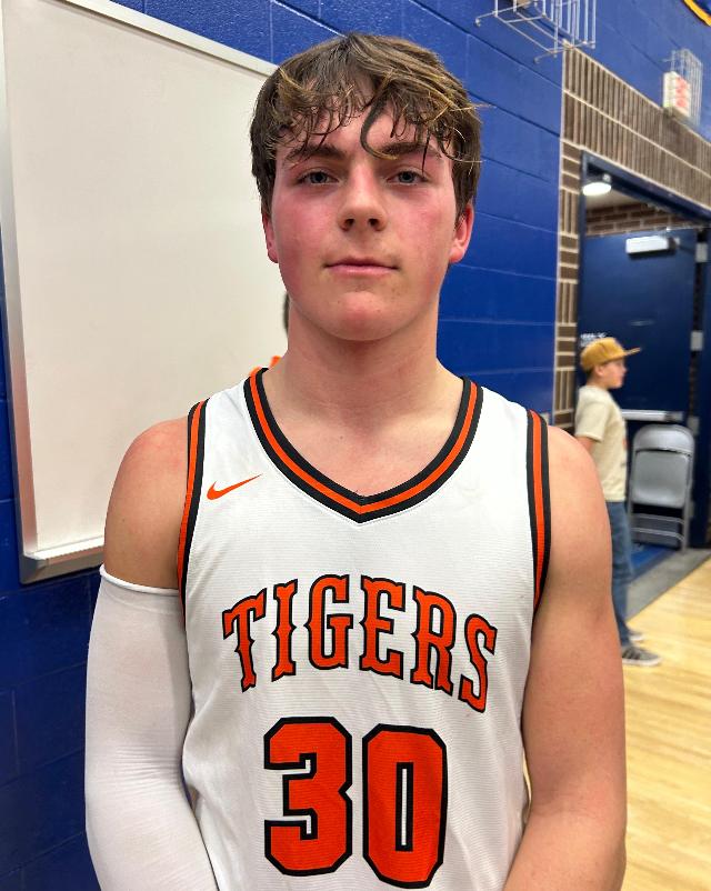 Greenfield-Northwestern star guard Talon Albrecht.