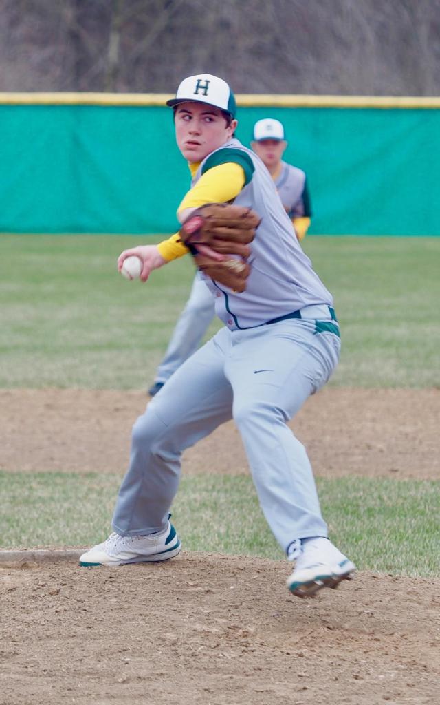 Joe Hendricker winds up for a pitch. He threw five shutout innings and allowed three hits.