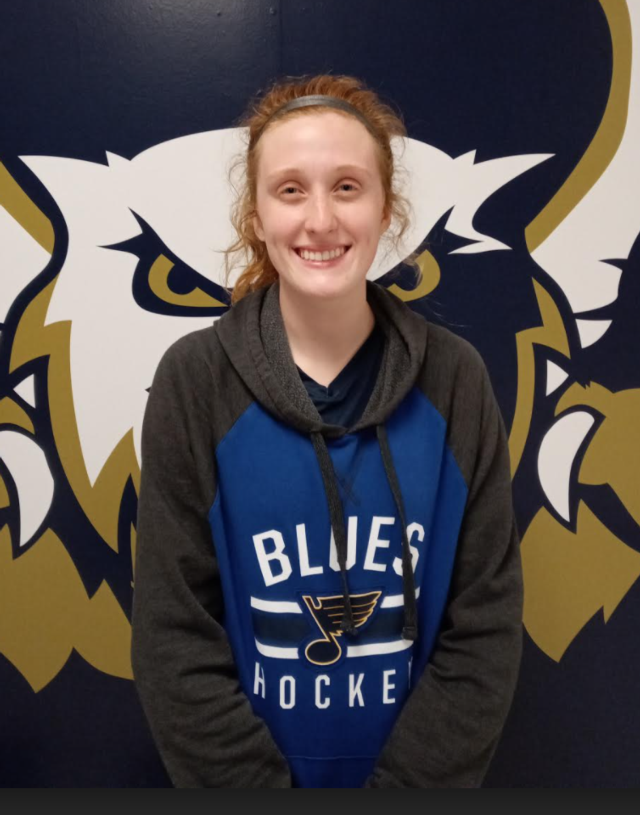 Senior girls volleyball player Anna McKee 