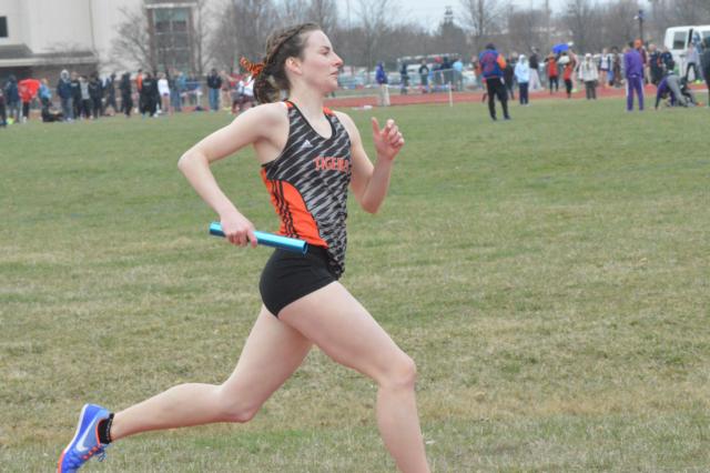 The Tigers' swift middle distance runner Lorie Cashdollar is already in racing form. (Photo by Brent Feeney)