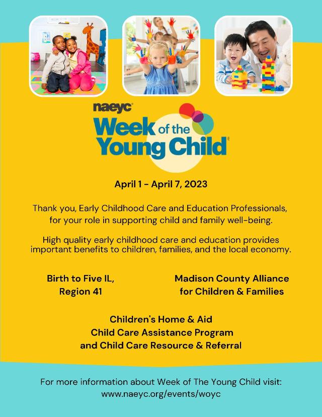 Week of the Young Child® April 1 – 7, 2023