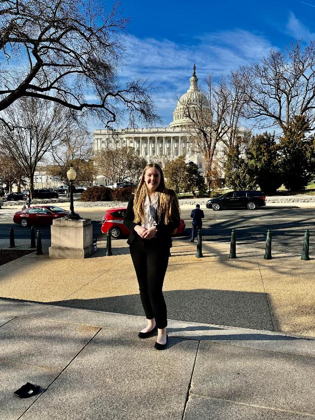 Alton High senior Abbie Hasty in Washington, D.C.