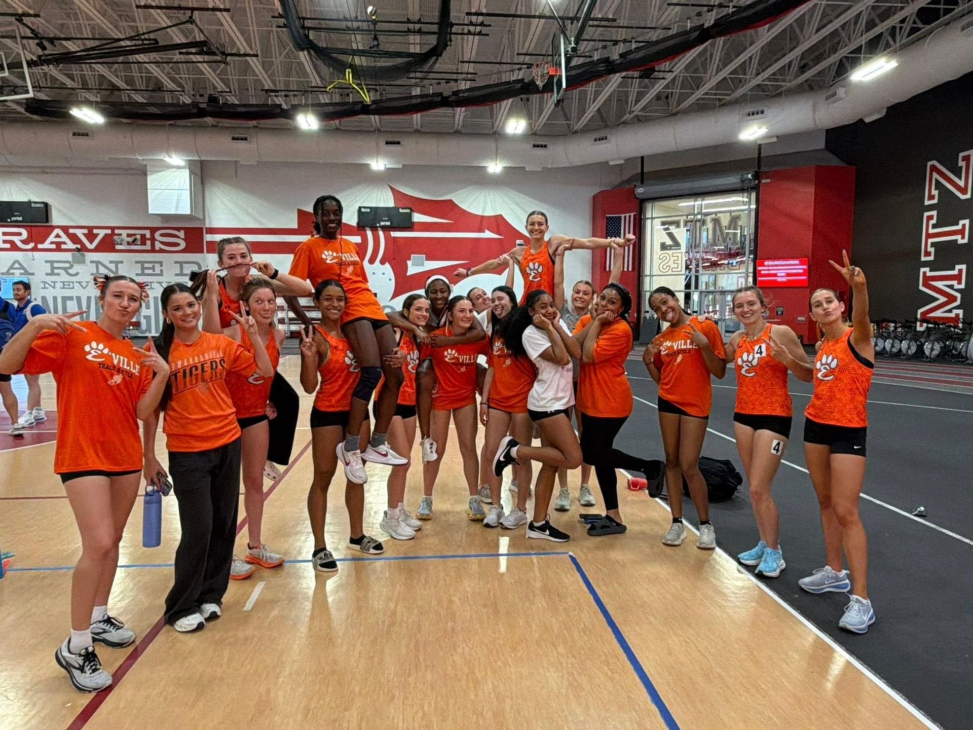 The Edwardsville girls track and field squad.