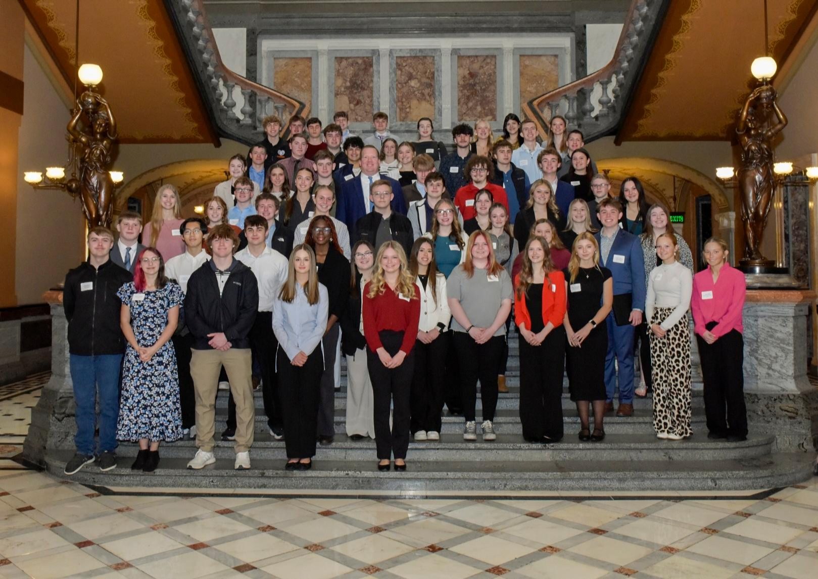 Students on Sen. Plummer's Youth Advisory Council.