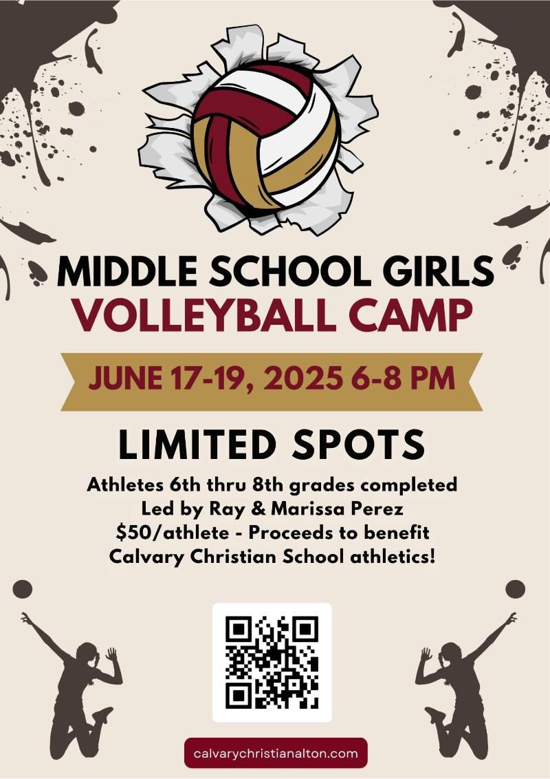 CCS Volleyball Camp event flyer