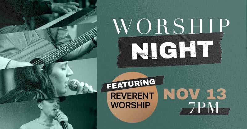 Worship Night event flyer