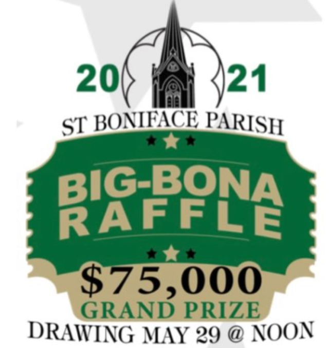 75,000 Grand Prize St. Boniface Parish Sets BigBona Raffle
