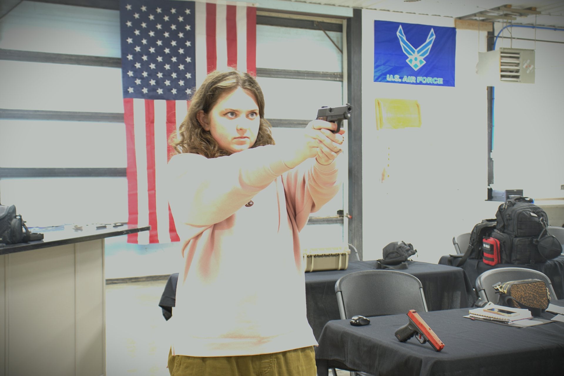 Starting to look a little less terrified!