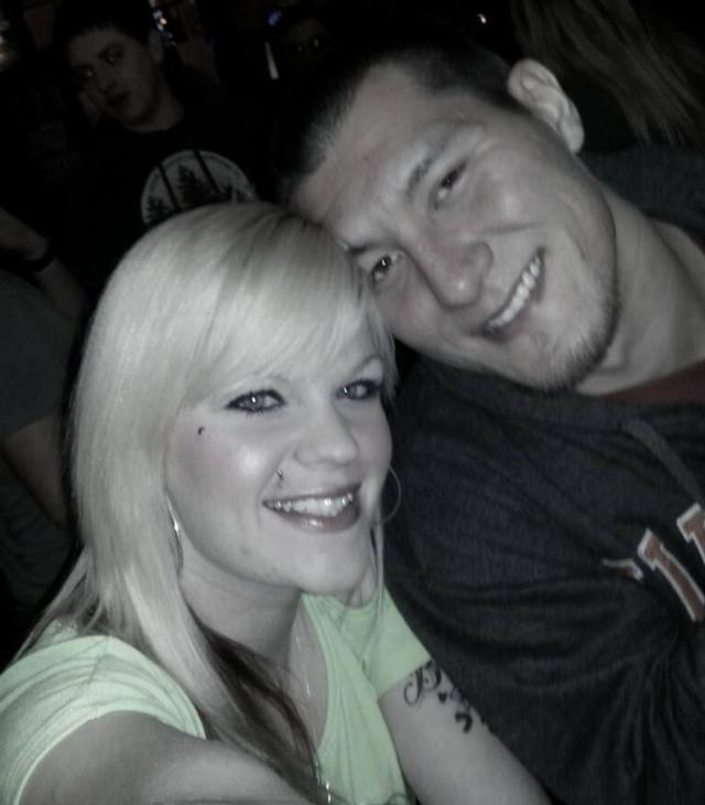 Catelyn Scoggins with her late husband, Kenny Scoggins.