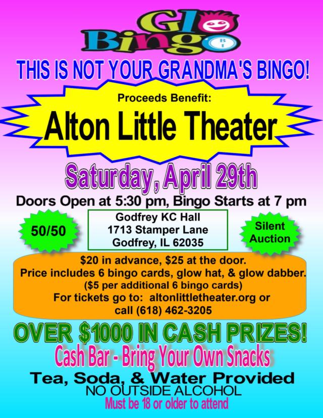 Alton Little Theater to hold spring fundraiser "Glo Bingo