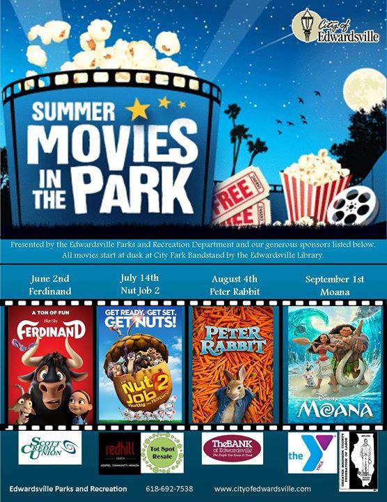 Edwardsville invites one and all to free movies in the park this summer