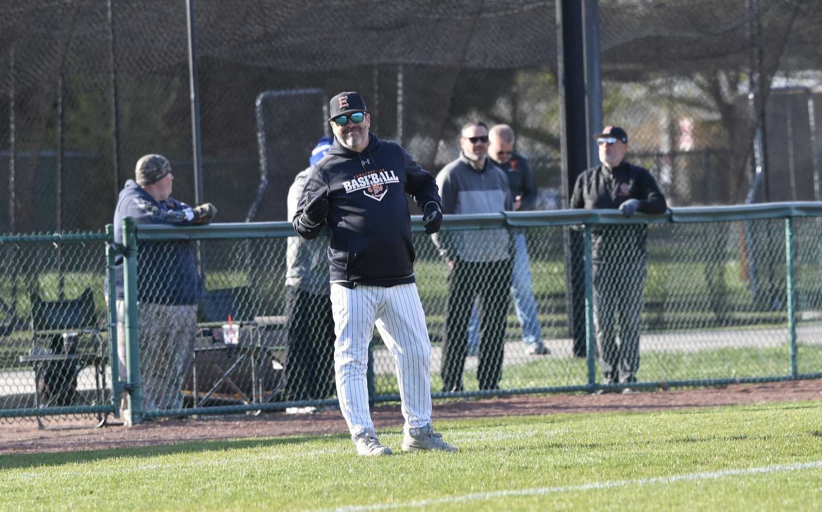 Edwardsville head baseball coach Tim Funkhouser. (Photos by Dan Brannan)