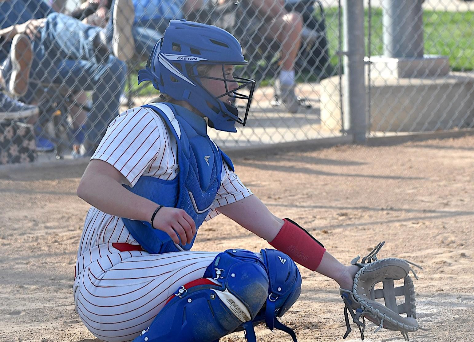 Lilli Ray is a standout Roxana catcher.