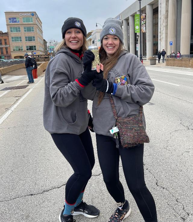 Lincoln Presidential Half Marathon Directors Brookelyn Eazelle and Randi Lucas.
