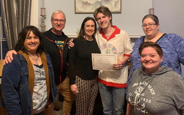 Left to Right: Anne McCoy, Secretary; Michael Paynic, Vice President; Erin Townzen; Maddox Karnes; Dawn Strickland, Youth Director; & Nicci Kincer, President,