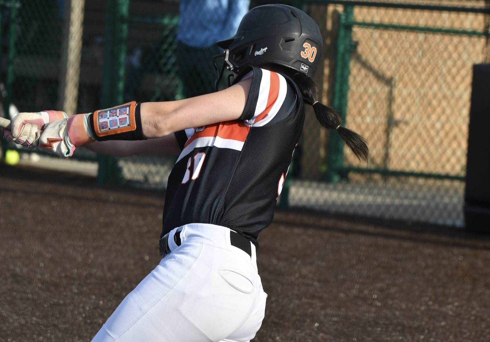 The Tigers' Lily Maxwell at the plate. (Dan Brannan photo).