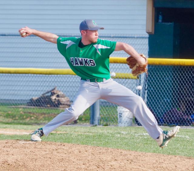 Ethan Brannan fires a pitch in the first inning of the game.