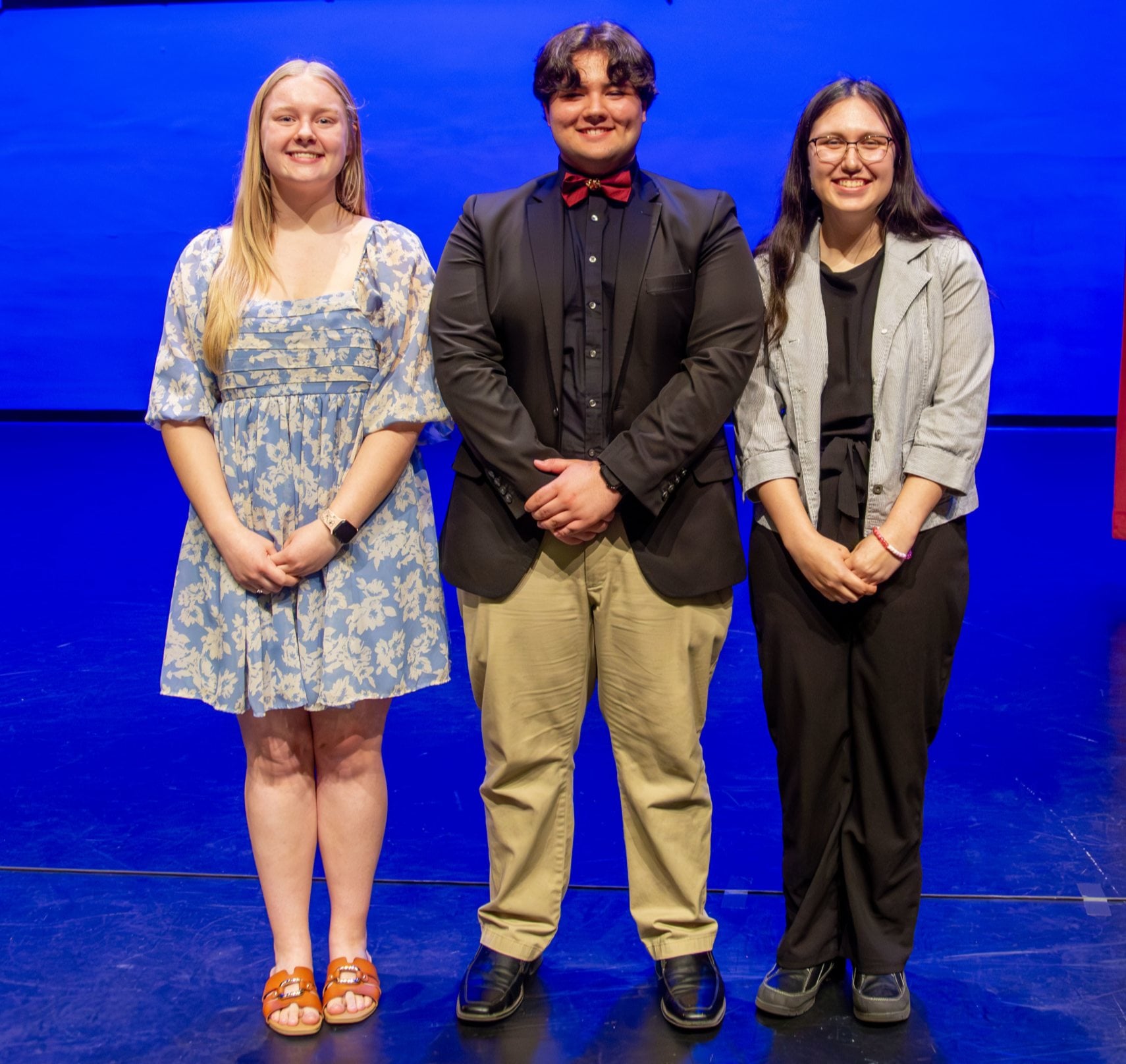 Pictured from left to right, third-place winner MaKayla Woolsey, of Jerseyville, second-place winner Cloud Sutton, of Jerseyville, and first-place winner Kimberly Price, of Bethalto. Photo by Laura Inlow, LC Marketing & PR