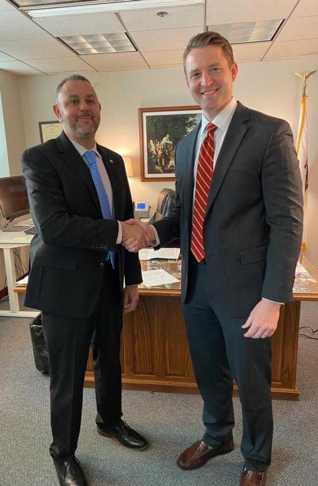 Madison County State's Attorney Haine Swearsin New Investigator Chris