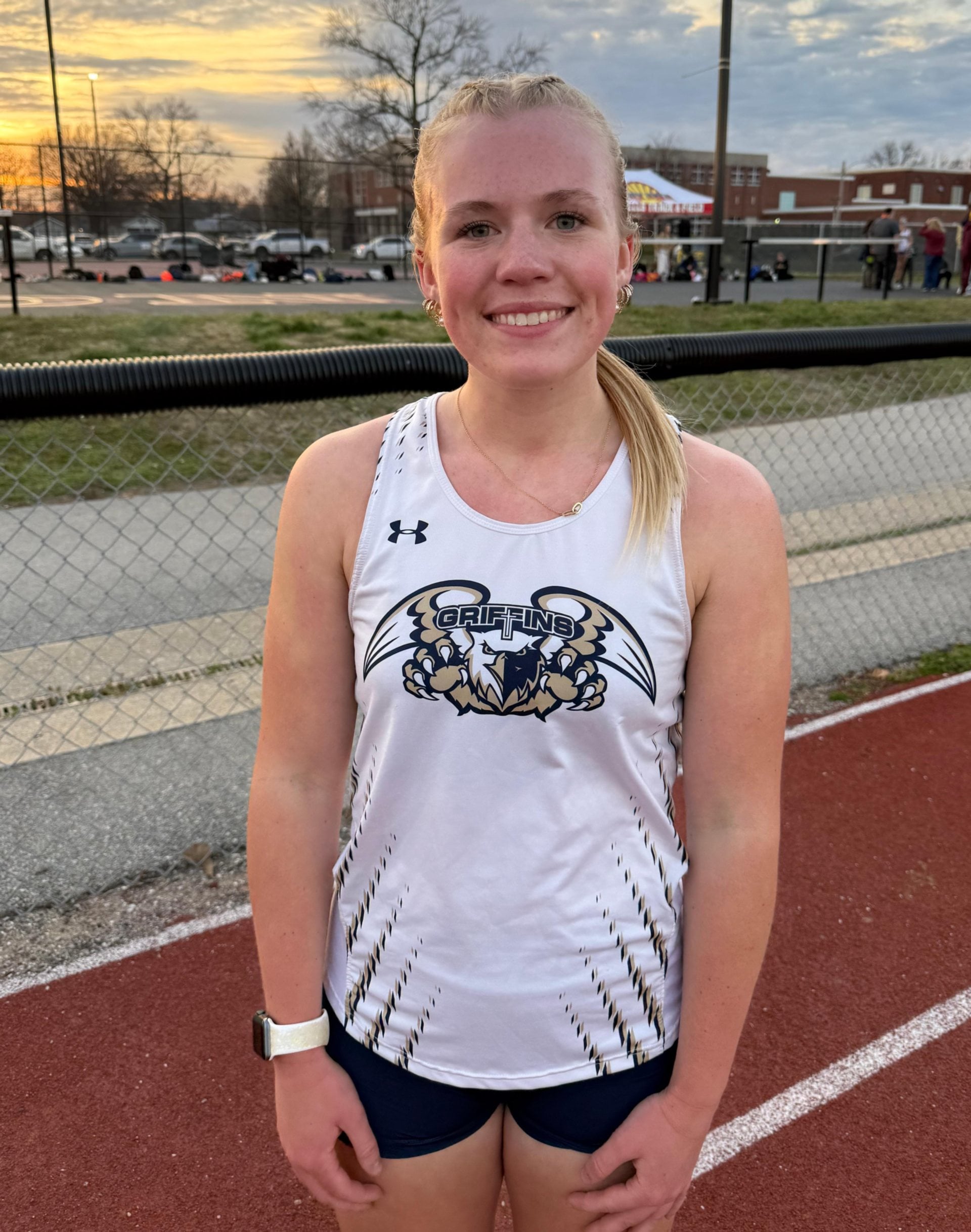 Bella Redenius of Father McGivney Catholic. (Photo by Dan Brannan)