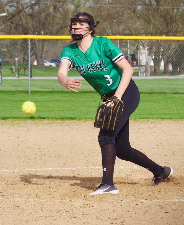 Marley Mullink delivers a pitch.