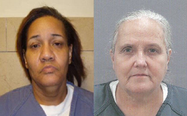 Phyllis Wilson, 51 of Maywood, Ill. and Lucinda Germann, 59, of Rockford, Ill. 