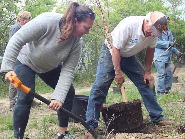 Environmental Organizations And The City Of Alton Plan Fall Tree Planting Through Trees Forever Program.