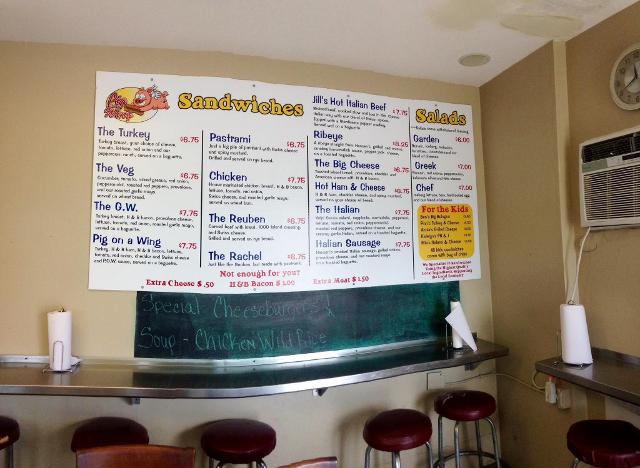Pig on a Wing in Jerseyville will be moving back to its original location at 807 IL-16. This photo shows the interior of that location before the sandwich shop moved to Medford's Food Mart.