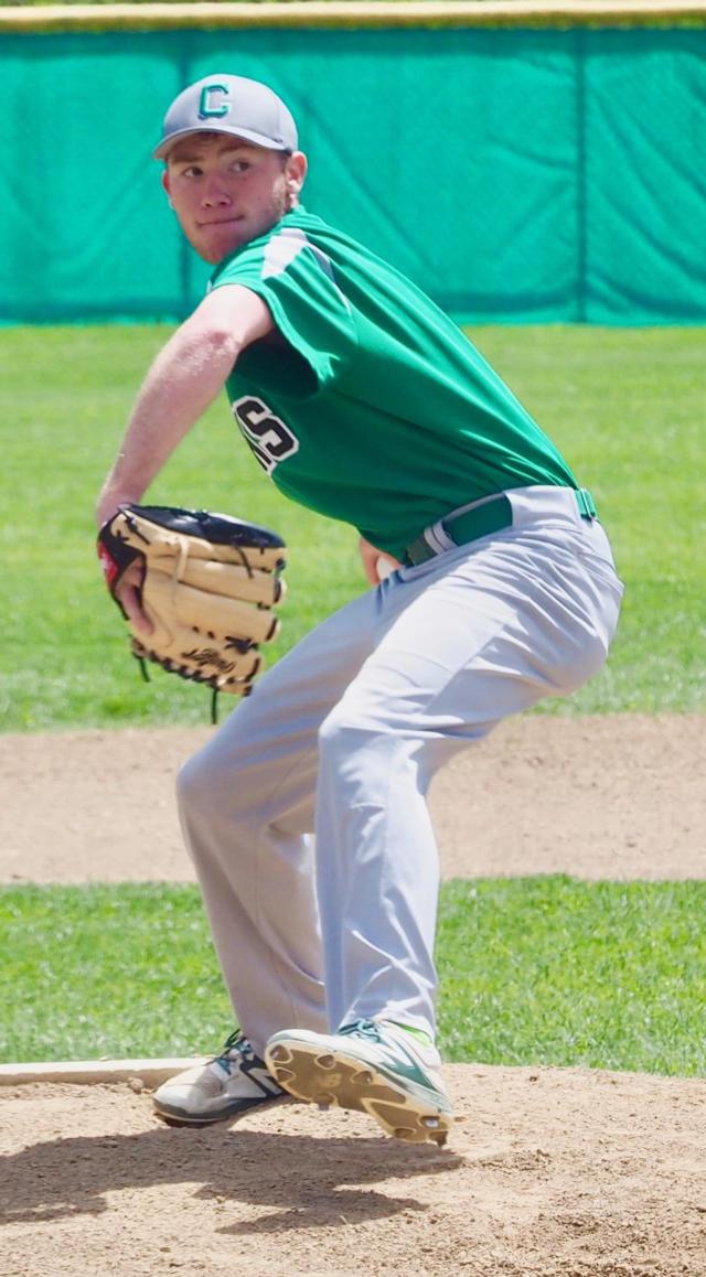 Ethan Brannan readies for a pitch.