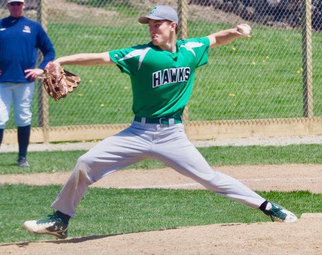 Nathan Walker fires a pitch.