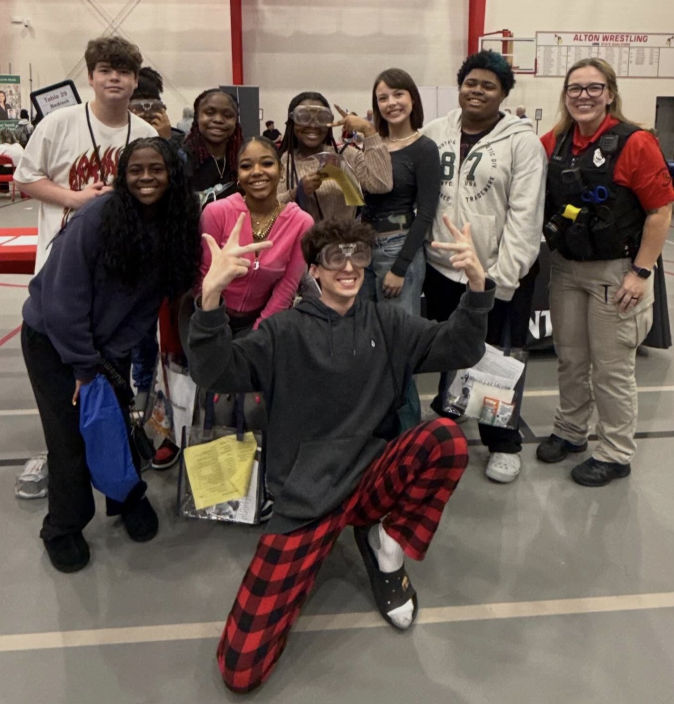 The Alton School Resource Officer Detective Ashley Clare did an impressive presentation at the annual Alton High School Job Fair this past Friday.