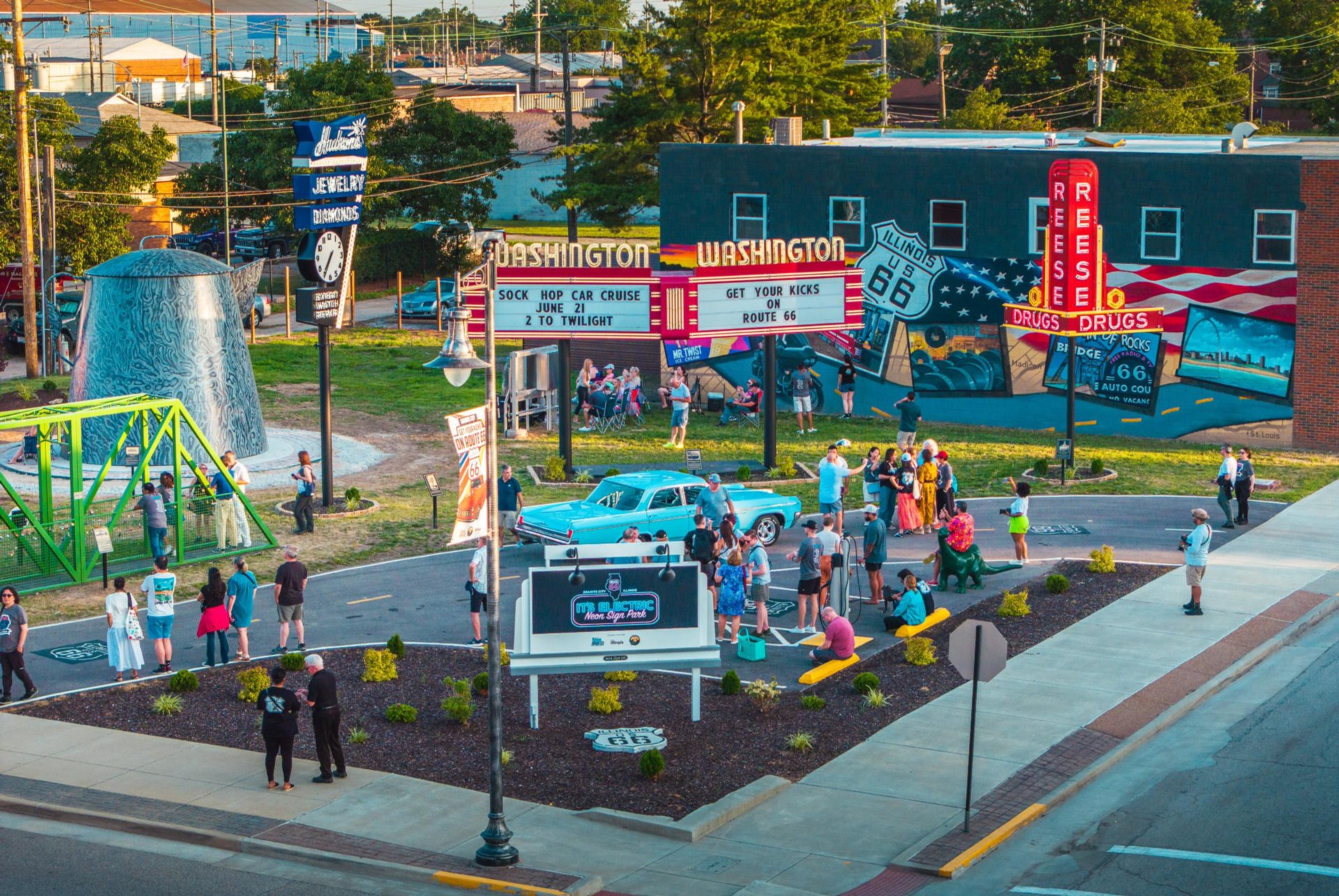 It's Electric Neon Sign Park in Granite City.