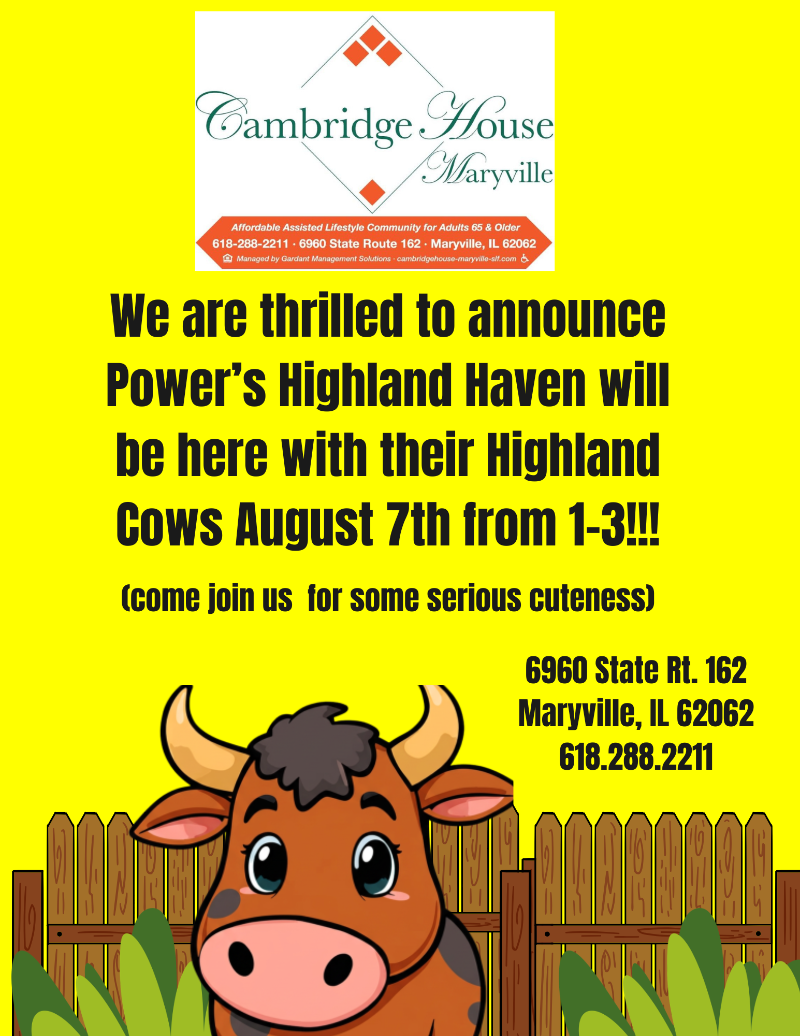 Highland Cows  event flyer