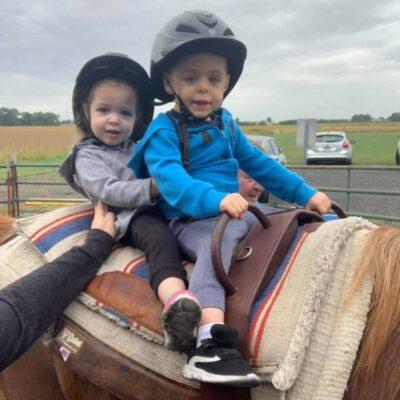 Smaller riders are normally paired with smaller horses.