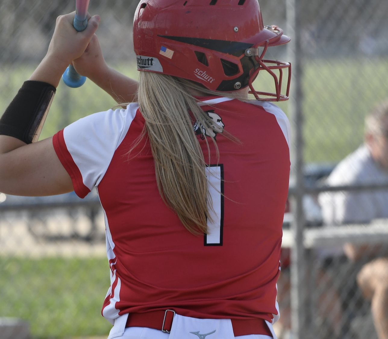 Junior Layla Longnecker led Calhoun with three hits in a game on Monday night. (Photo by Dan Brannan).