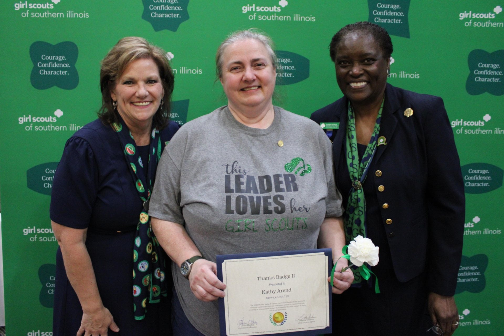 Girl Scouts of Southern Illinois Recognizes Outstanding Volunteers with the Thanks Badge II and Honor Pin Awards