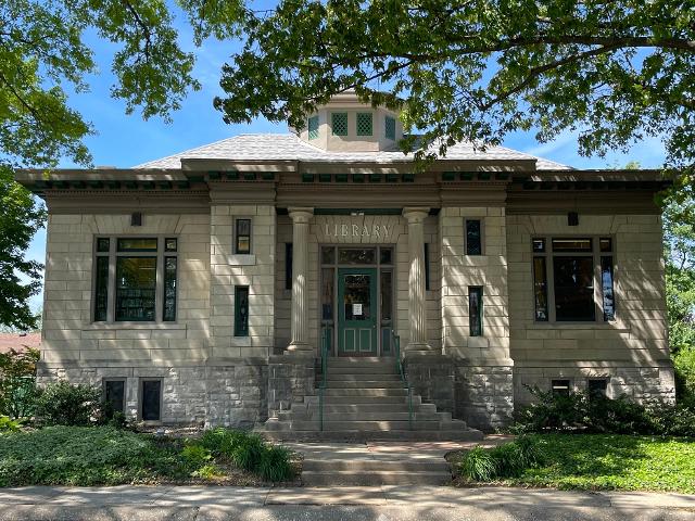 The historic Carnegie section of the Jerseyville Public Library.